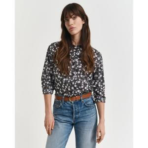 Gant Regular Fit Floral Print Cotton Voile Shirt